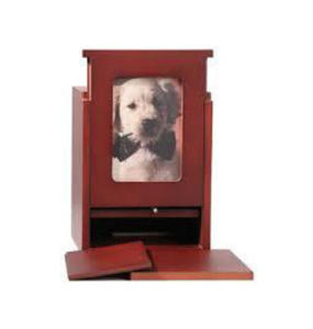 โกศไม้สำหรับแมวและสุนัขอัฐิศพดีไซน์ใหม่สไตล์อเมริกันทันสมัยโกศไม้ - Product Image 1