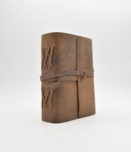 Carnet de notes en cuir véritable Journal en cuir brun Flape Leather Strap Lock Journal Notebook Bound Notepade Diary Diary - Product Image 3