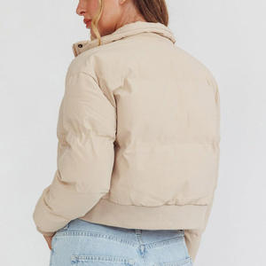 High Quality Winter <b>Jackets</b> Crop Bubble Down <b>Jacket</b> For <b>Women's</b> Custom Logo Warm Crop Puffer <b>Jackets</b> For Ladies - Product Image 2