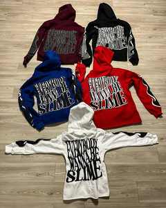 เสื้อมีฮู้ดใช้ได้ทั้งชายและหญิงทำจากผ้าฝ้ายแท้สำหรับฤดูใบไม้ผลิฤดูใบไม้ร่วงดีไซน์ขนาดใหญ่ปรับแต่งได้ - Product Image 1