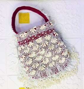 Bolso de Fiesta Étnico Hecho a Mano con Bordado Potli Batua, Patrón de Cuentas y Piedras, Correa Dori, Forro de Algodón, Multifuncional - Product Image 2