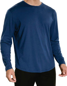 T-shirt à manches longues pour homme, coupe classique, 100% coton, haute qualité, couleurs personnalisées, écologique, respirant, séchage rapide - Product Image 2