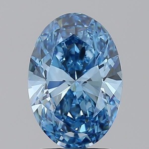 Diamante Ovalado de 2.03ct, Azul Intenso, VVS1, Cultivado en Laboratorio, para Joyería - Product Image 1