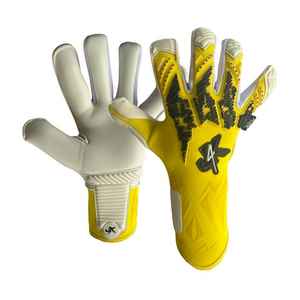 Guantes de portero de cuero Premium de alta calidad personalizables y ajuste Personal al por mayor guantes de agarre de látex de fútbol al aire libre - Product Image 1