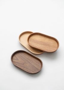 Wholesale Solid Acacia Wood Serving <b>Tray</b> Small Oval Coffee and <b>Tea</b> <b>Tray</b> for Decorative Storage - Product Image 4