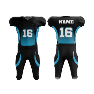 Uniforme de fútbol americano Jersey Cómodo diseño de sublimación personalizado con mangas cortas Totalmente personalizado Precio razonable - Product Image 1