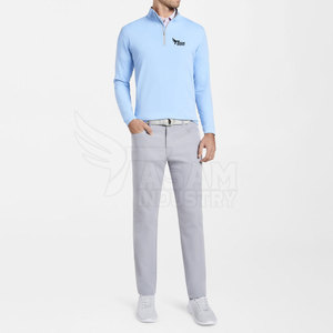 Sweat-shirts à fermeture éclair quart de tour coupe régulière pour hommes, coupe-vent, avec impression personnalisée, OEM - Product Image 3