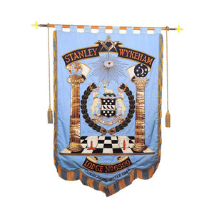 Maçonnique Regalia Lodge Fait À La Main Bullion Broderie Bannières - Product Image 2