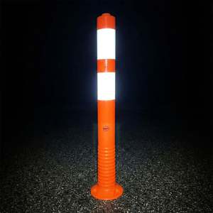 Delineator 100 X 10 cm TPU Flexible Buoy Traffic Warning Product with Socketed Feature - Product Image 3