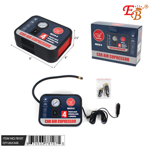 Compresseur d'air portable pour voiture Eb, double cylindre, 12V, 150 Psi, gonfleur de pneus pour voiture compacte et moto - Product Image 1