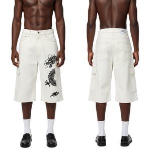 Custom Brand Logo Denim Jorts <b>For</b> <b>Men</b> <b>Jeans</b> <b>Short</b> <b>For</b> <b>Men</b> Women Retro Streetwear Baggy <b>Jeans</b> <b>Shorts</b> 2025 - Product Image 1