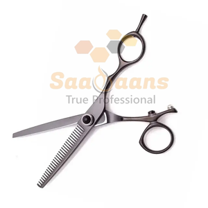 Ciseaux de coiffure de haute qualité ciseaux de coupe amincissants Salon ciseaux de coupe de cheveux tranchants émoussés en acier inoxydable et cisaillement - Product Image 3