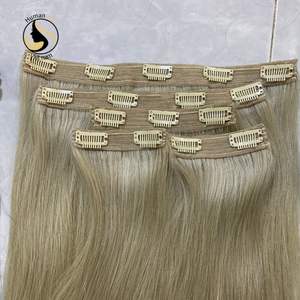 Extensions de cheveux naturels 100% humains, clips de haute qualité, vierges, cuticules, nouveauté - Product Image 6