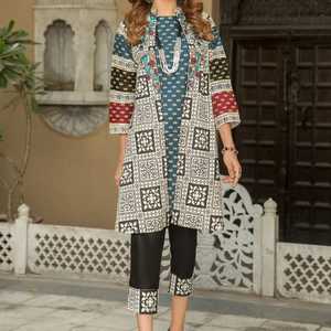 Meilleures ventes Nouvelle Arrivée 3 Pièces Full Stitched Pakistanaise Traditionnelle Robe de Soirée Brodée Décorée avec Fermetures Éclair Boutons en Dentelle - Product Image 1