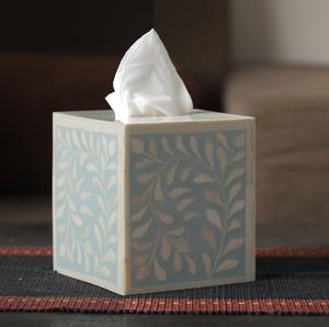 Caja de pañuelos de papel Rectangular de lujo con diseño personalizado de fábrica, caja de pañuelos con incrustaciones de hueso, accesorios de cocina, nuevos productos 2023 - Product Image 5