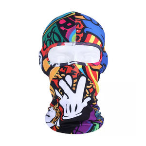 Fabricant de logo personnalisé de haute qualité Ski Skull Black Cagoule Windproof Mesh Outdoor Full Face Mask Balaclavas unisexe - Product Image 1