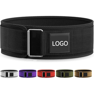 Powerlifting haltérophilie soutien arrière ceinture autobloquante néoprène Nylon fait poids ceintures de levage à verrouillage automatique - Product Image 4