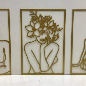 กระจกสำนักงานเหล็กรูปใบไม้หรูหราตกแต่งผนังแบบนอร์ดิกโมเดลโลหะแขวนผนังดีไซน์ศิลปะงานฝีมือ - Product Image 3