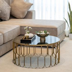 Bols de luxe écologiques personnalisés avec cadre métallique finition or/laiton et dessus en verre – Vaisselle contemporaine - Product Image 2