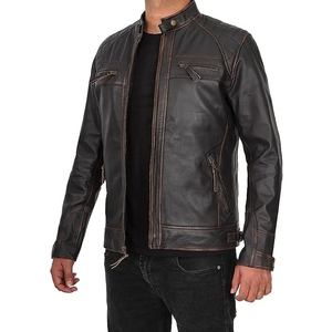 Genuine Leather <b>Racing</b> <b>Jacket</b> Wholesale Winter Protective Wear Front-Pockets Customized Plus Size Breathable <b>jacket</b> for men - Product Image 1