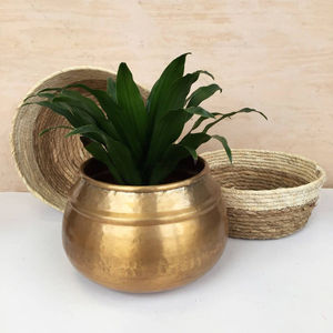 Jardinière en métal en laiton faite à la main pour la décoration de maison et de jardin Jardinières en métal finies sur mesure du fabricant et fournisseur indien - Product Image 6