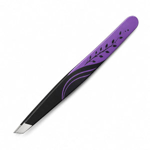SHEARS BEAUTY แหนบสแตนเลสปลายเฉียงโค้ง ทนทาน สำหรับมืออาชีพ ใช้สำหรับคีบคิ้วและจัดแต่งทรงคิ้ว - Product Image 2