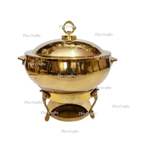 Newest Design Metal Gold Color Chafing Dish With Superior Quality <b>Food</b> <b>Warmer</b> Chafing Dish At Affordable Prices - Product Image 2