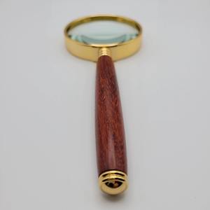 Lupa de Mano Dorada de lujo, lupa de Metal contemporánea para una mejor visión para la decoración del hogar, bodas, aniversarios - Product Image 3