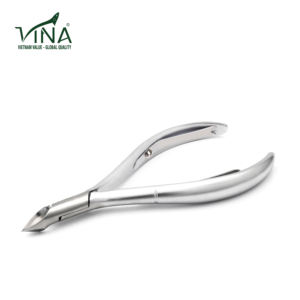 Herramientas profesionales de reparación de uñas afiladas, juego de manicura y pedicura de acero inoxidable Vina, pinza para cutículas de La VNC-08-GC para dedos, Vietnam - Product Image 1