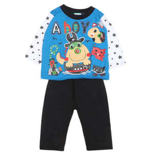Traje de 2 Piezas de Manga Larga para Niños - Azul - Product Image 1