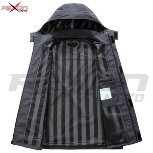 Veste de pluie unisexe légère imperméable en toile à col montant et à capuche, coque extérieure respirante à séchage rapide pour la randonnée et les voyages - Product Image 3