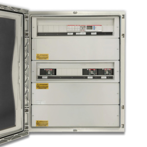 AC trifase doppio Inverter pannello elettrico fotovoltaico 100kW 160A 400V IP66, 140 x moduli, differenziale regolabile - Product Image 1
