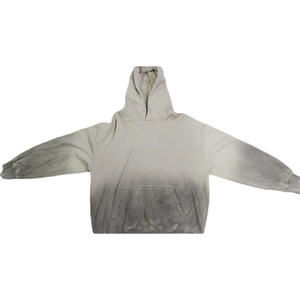 Fábrica de algodón 100% al por mayor jerséis de hombre de Color degradado 400 500 Gsm Sudadera con capucha desgastada sudaderas con capucha impresas - Product Image 1