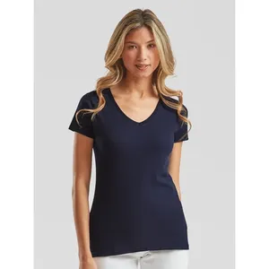 Camiseta Promocional Personalizada para Mujer, Diseño con Cuello en V para Mayor Comodidad - Product Image 4