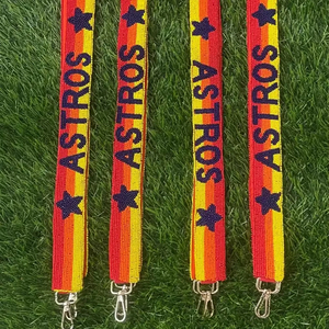 Customizable Sorority Gameday Beaded Keychain <b>Bag</b> <b>Strap</b> with Detachable Hooks <b>for</b> Everyday Use or Special Occasions - Product Image 1