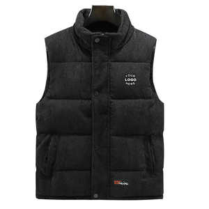 Winter Outdoor Sleeveless Bubble Jackets Clothing Custom Sleeveless Jackets <b>Utility</b> Hood Down Puffer <b>Vest</b> for Unisex - Product Image 4
