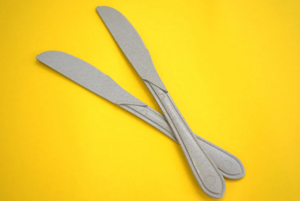 Prix de gros 1000 ensembles de couverts jetables compostables en balle de riz, comprenant couteau, fourchette, cuillère, pour fêtes et restaurants - Product Image 4