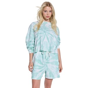 Shorts décontractés pour femmes, 100% coton avec élasthanne, logo personnalisé, taille haute, fermeture à cordon, disponible en taille XS - Product Image 1