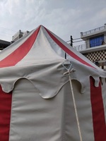 ICA 3x3 m² Tente carrée médiévale en coton premium 425 GSM, une chambre, pour reconstitution historique, foire, camping, quatre saisons, 1500-2000mm