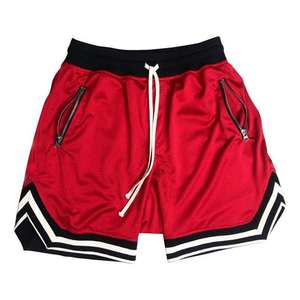 Short de sport double couche pour homme, taille plus, streetwear d'été, course à pied, athlétique, jogging, salle de sport, basketball personnalisé, maille élastique à la taille - Product Image 4