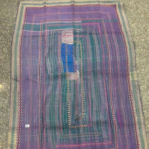 Kantha Réversible Fait Main 100% Coton Cousu à la Main Kantha Durable Kantha Traditionnel Vintage Fabriqué à la Main Boho Chic Kantha - Product Image 1