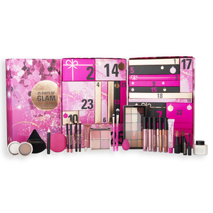 Acheter une boîte d'emballage de calendrier de l'avent 25 jours de maquillage beauté calendrier de l'avent boîte de compte à rebours de Noël - Product Image 1