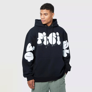 100% coton utilisation en extérieur mode hommes bouffée imprimé sweats à capuche couleur unie vêtements d'hiver avec impression en relief - Product Image 1
