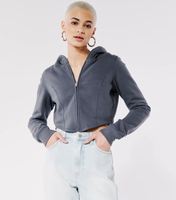 Ensemble de survêtement court pour femme 2026 – Collection Hiver, Printemps, Automne – Tenue décontractée avec crop top, sweat à capuche à manches longues, logo frontal, éco-responsable