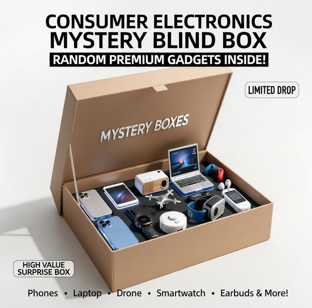 Advanced Mystery Gift Boxes for Smart Watches & Electronics-1-3 Items Multiple Electronics