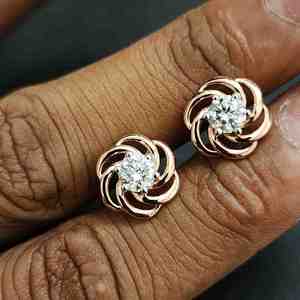 Boucles d'oreilles pendantes en argent sterling 925 avec pierre en diamant taillé certifiée IGI, plaquées or, tendance, unisexe, pour la Saint-Valentin, anniversaire, fête - Product Image 4