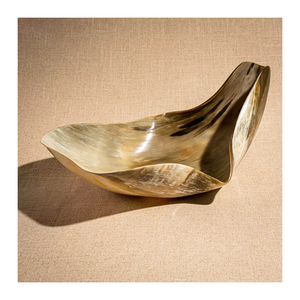 Cuenco de cuerno de búfalo Natural de alta comercialización, cuenco de servicio ecológico, cuenco de cuerno hecho a mano de alta calidad para el hogar, Hotel y restaurante - Product Image 1