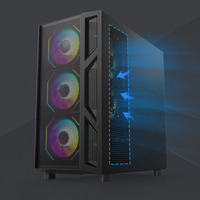 Rgb Micro Atx Itx E-atx Matx Gaming Pc Case With Tempered Glass Towers for Computer Cases & Cabinet Game Chassis