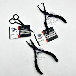 Kit de pinces d'extension de cheveux MRH-Micro Ring 3pcs Set de pinces et ciseaux en acier inoxydable pour outils et kit d'extension de cheveux humains personnalisés - Product Image 1