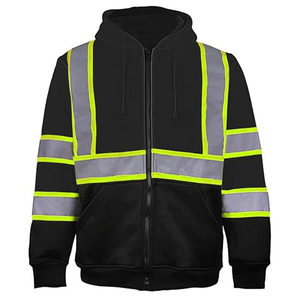 Sweat-shirt de sécurité haute visibilité réfléchissant pour hommes, pull à capuche haute visibilité pour travaux de construction et industriels - Product Image 1